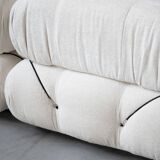 Camaleonda, B&B 2-seater sofa and 3-seater sofa in bouclè fabric, 1970