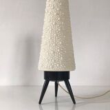 Vintage rocket table lamp with bubbles shade, 1960s