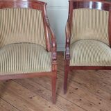 Pair of armchairs style Empire period 19th century
