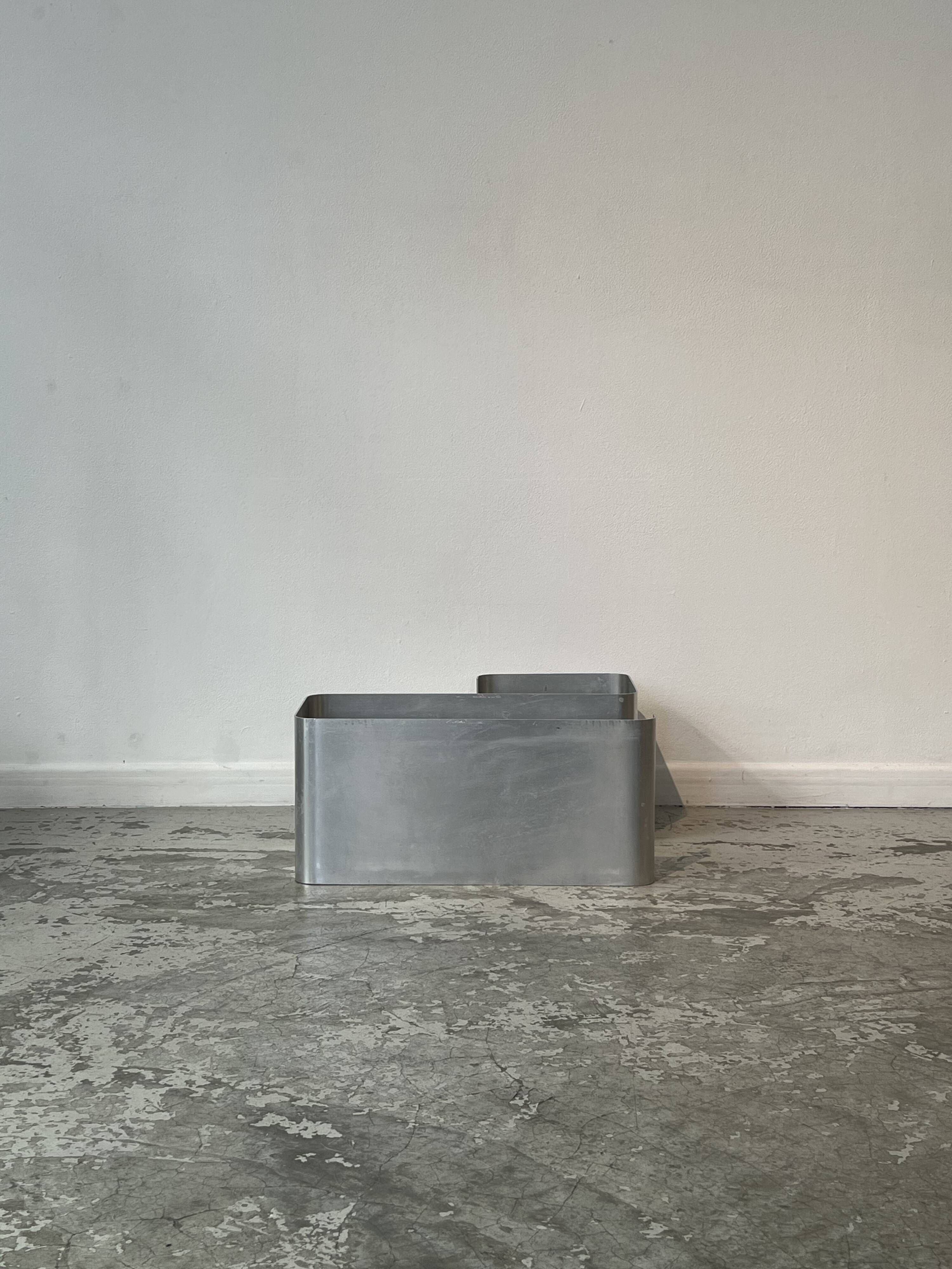 Ensemble d'étagères murales ZigZag par Joëlle Ferlande & François Monnet pour Kappa Uginox années 1970