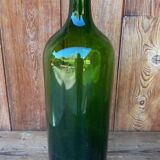 Bombonne en verre vert vintage