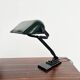 Lampe de bureau articulée ERPE — Vert foncé tout métal, Belgique, années 30-40