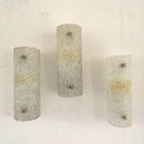 3 appliques en perspex design années 50-60