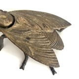 Cendrier zoomorphe laiton