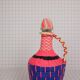 Bouteille scoubidou rose et bleu