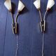 Pair of years 40-50 in brass and glass