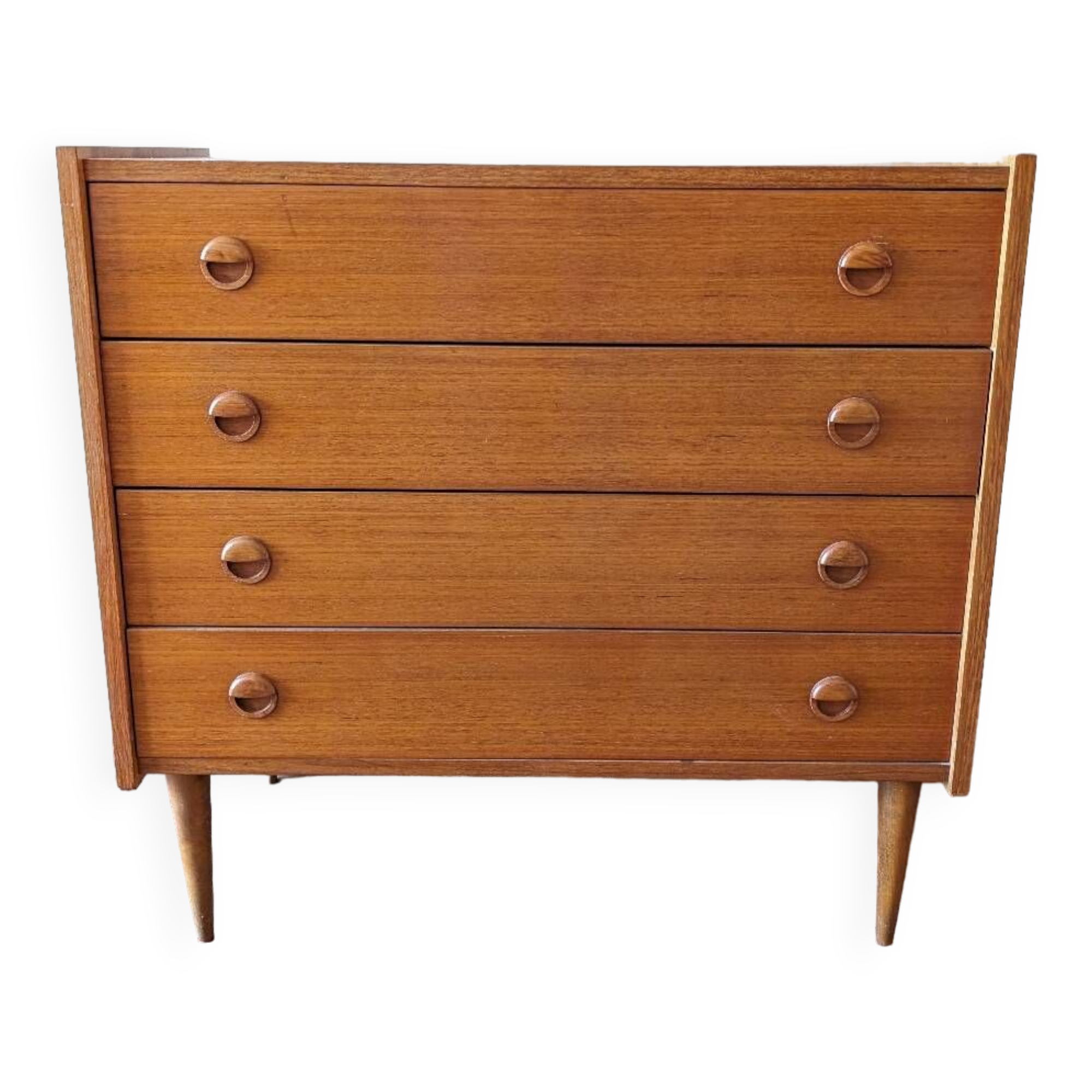 Scandinavian vintage teak chest of drawers 1960s