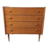 Scandinavian vintage teak chest of drawers 1960s