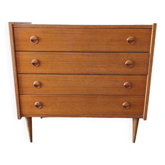 Commode en teck années 1960 vintage scandinave