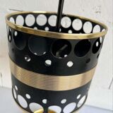 Vintage umbrella stand: black & gold