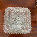Vintage molded glass ceiling lamp