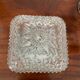 Plafonnier en verre moulé vintage