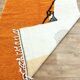 Orange tapis marocain artisanal 250cmx150cm