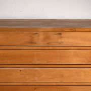 Antique plan cabinet in beech wood – Central Europe, around 1950