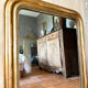 Antique Louis-Philippe gilded mirror from the 19th century.
