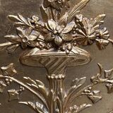 Louis XVI style gilded display case.