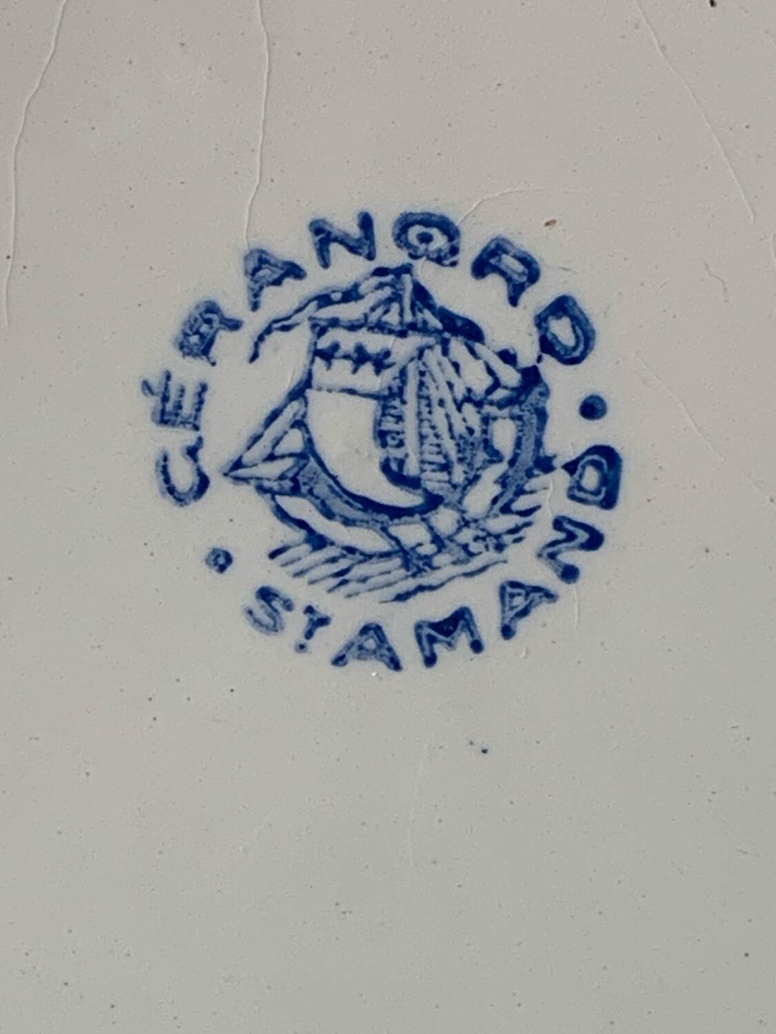 Antique flat plates St Amand Céranord