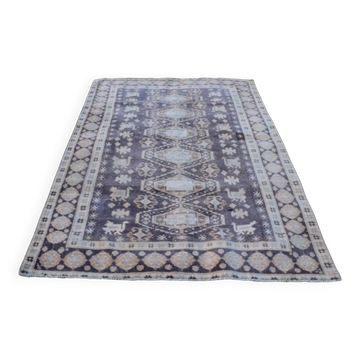 Vintage Turkish Oushak rug 136x202 cm