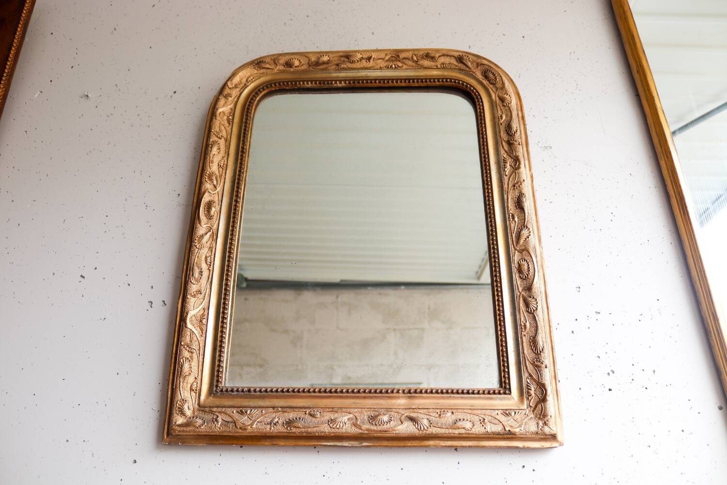 Antique gilded Louis Philippe mirror