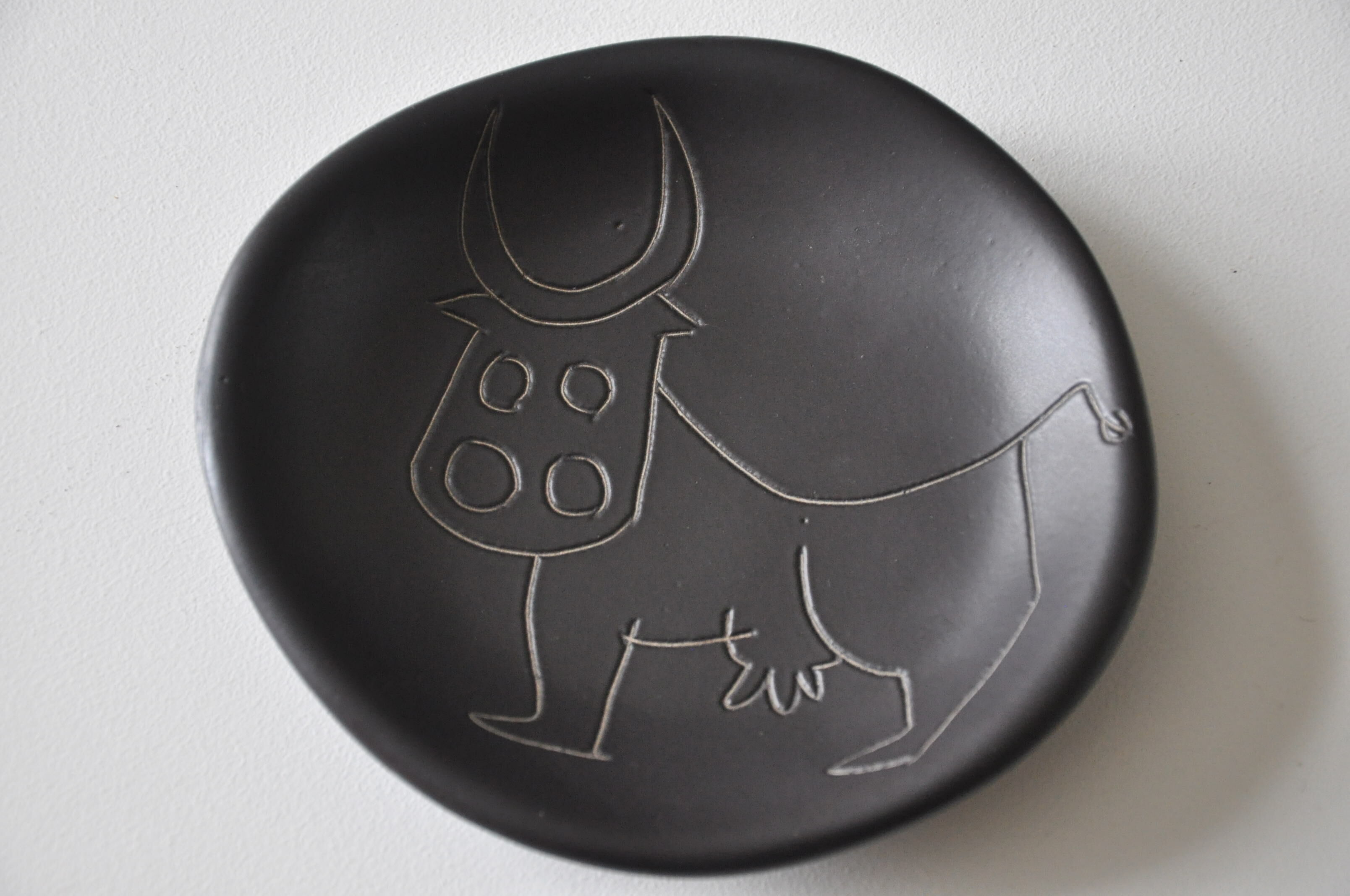 Empty cup pocket Vallauris 50s cow décor