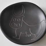 Empty cup pocket Vallauris 50s cow décor