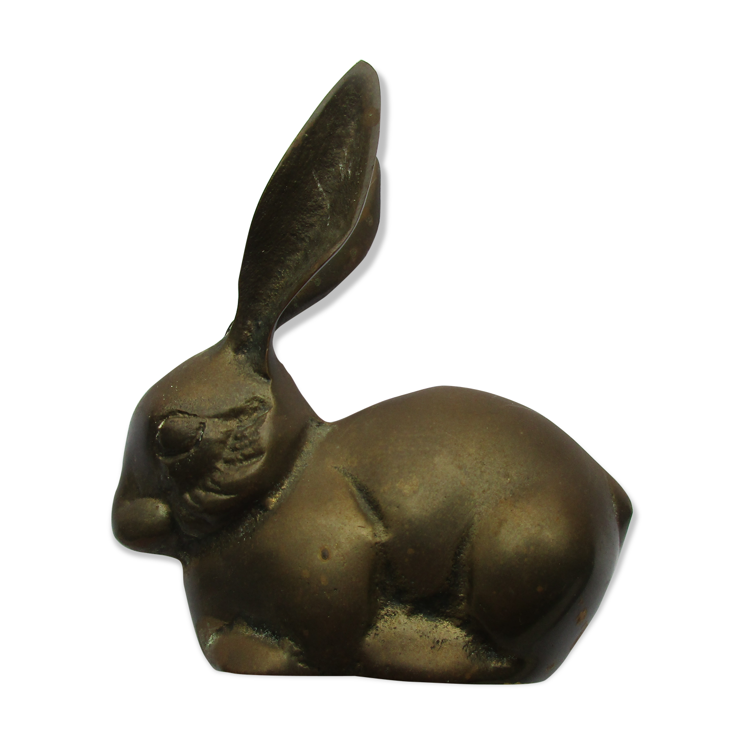 Rabbit-shaped brass paper press