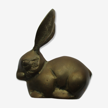Rabbit-shaped brass paper press