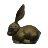 Rabbit-shaped brass paper press