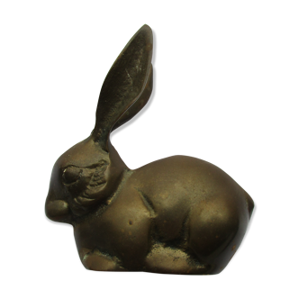 Rabbit-shaped brass paper press