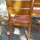 4 cosy chairs, solid wood and fabric