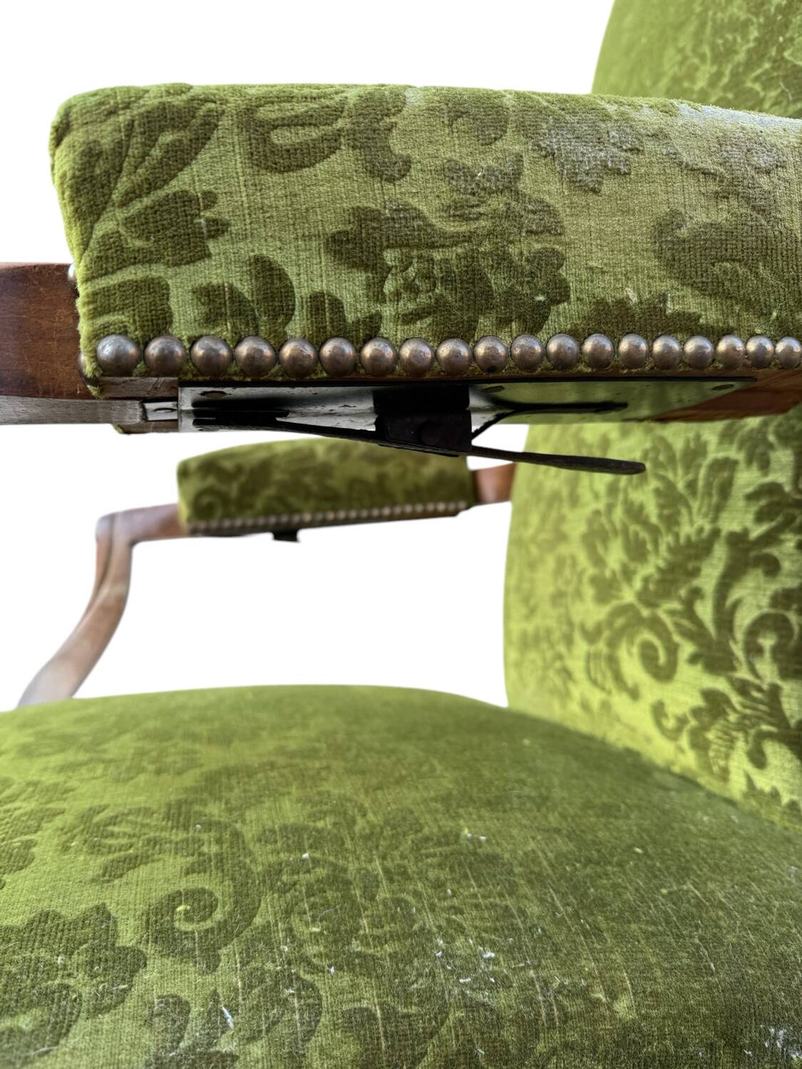 19's voltaire rack and pinion armchair