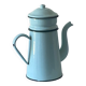 Cafetière tôle émaillée mint