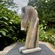 Pair of onyx bookends horse 1960s Italy vintage