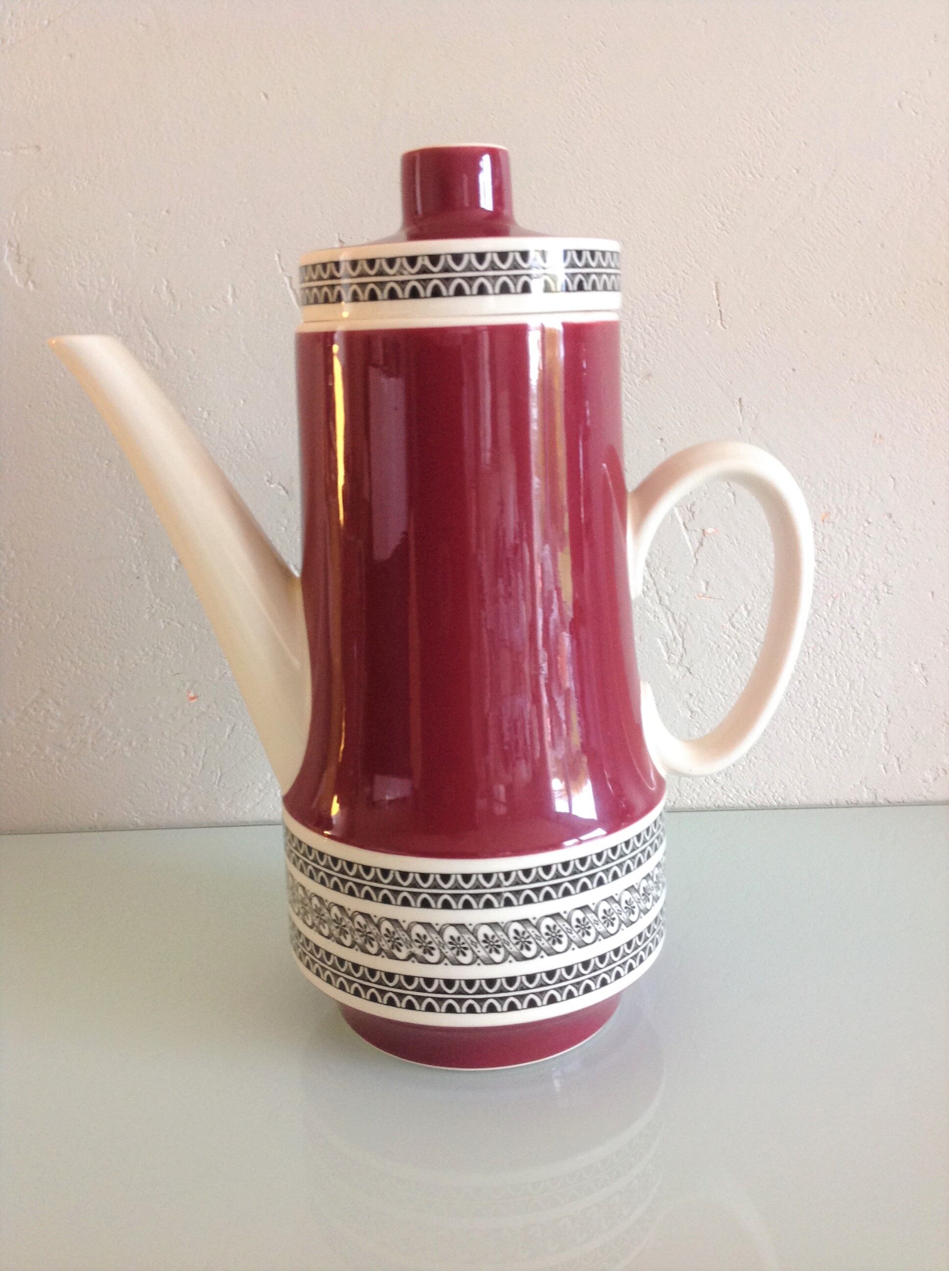 Rubin décor coffee maker by Villeroy & Boch / vintage 50s-60s