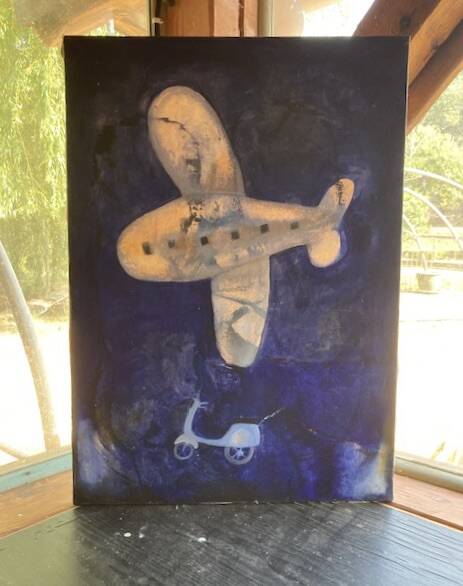 Joli tableau peinture décoratif.