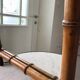 Wooden barber mirror style bamboo years 1920-1930 53 x 67 cm