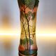 Vaas Art Nouveau, Théodore Legras, geëmailleerde glassen vazen, ensemble