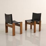 Set of 6 "Monk" Chairs by Afra & Tobia Scarpa for Molteni 70's