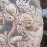 Large Asian terracotta pot