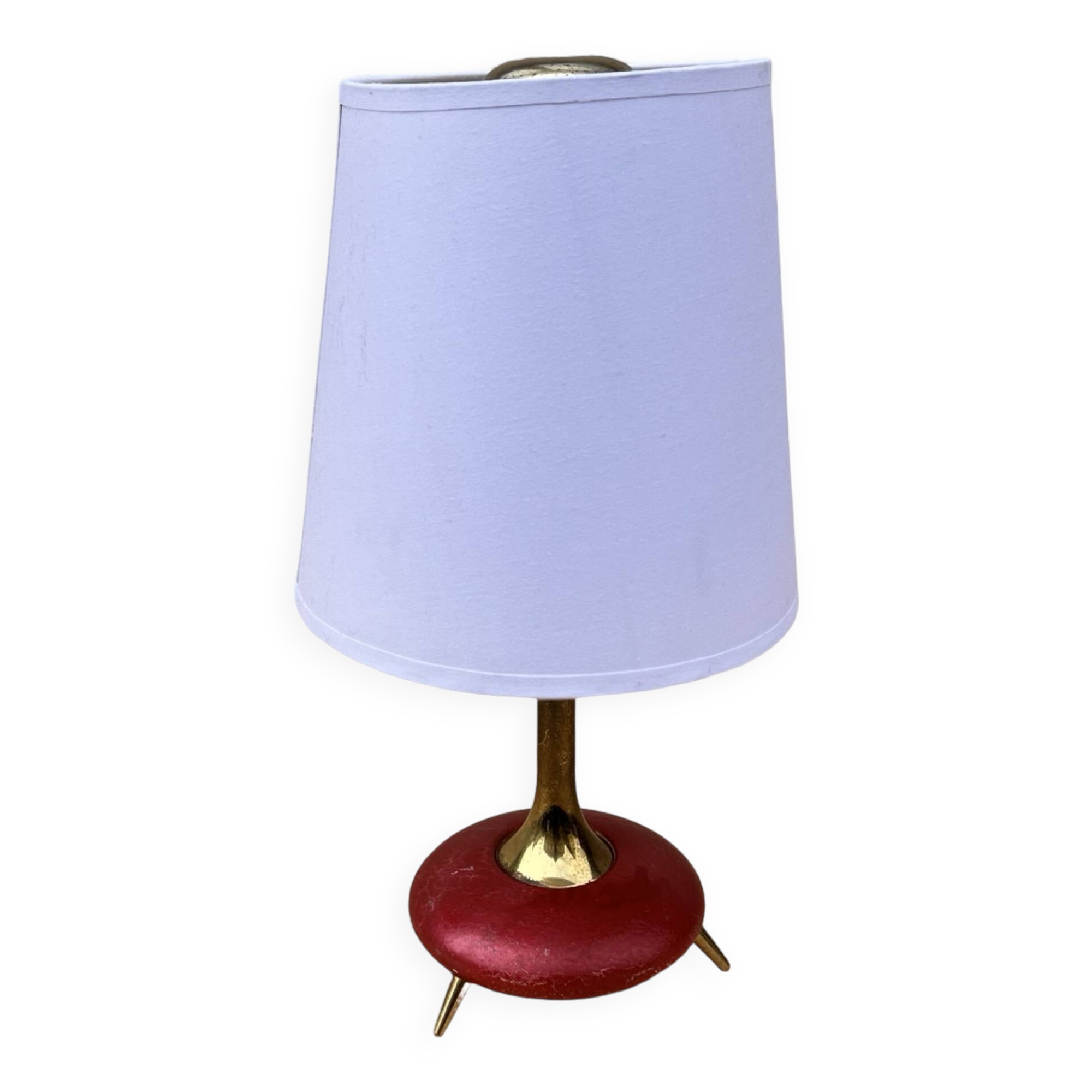 Table lamp with a lampshade Belgium 1980s.