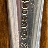 Ice bucket "Cristal de Paris" + spoon with multiple hallmarks