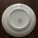 Set of 3 flat plates cloth cloth green vintage Moulin des Loups