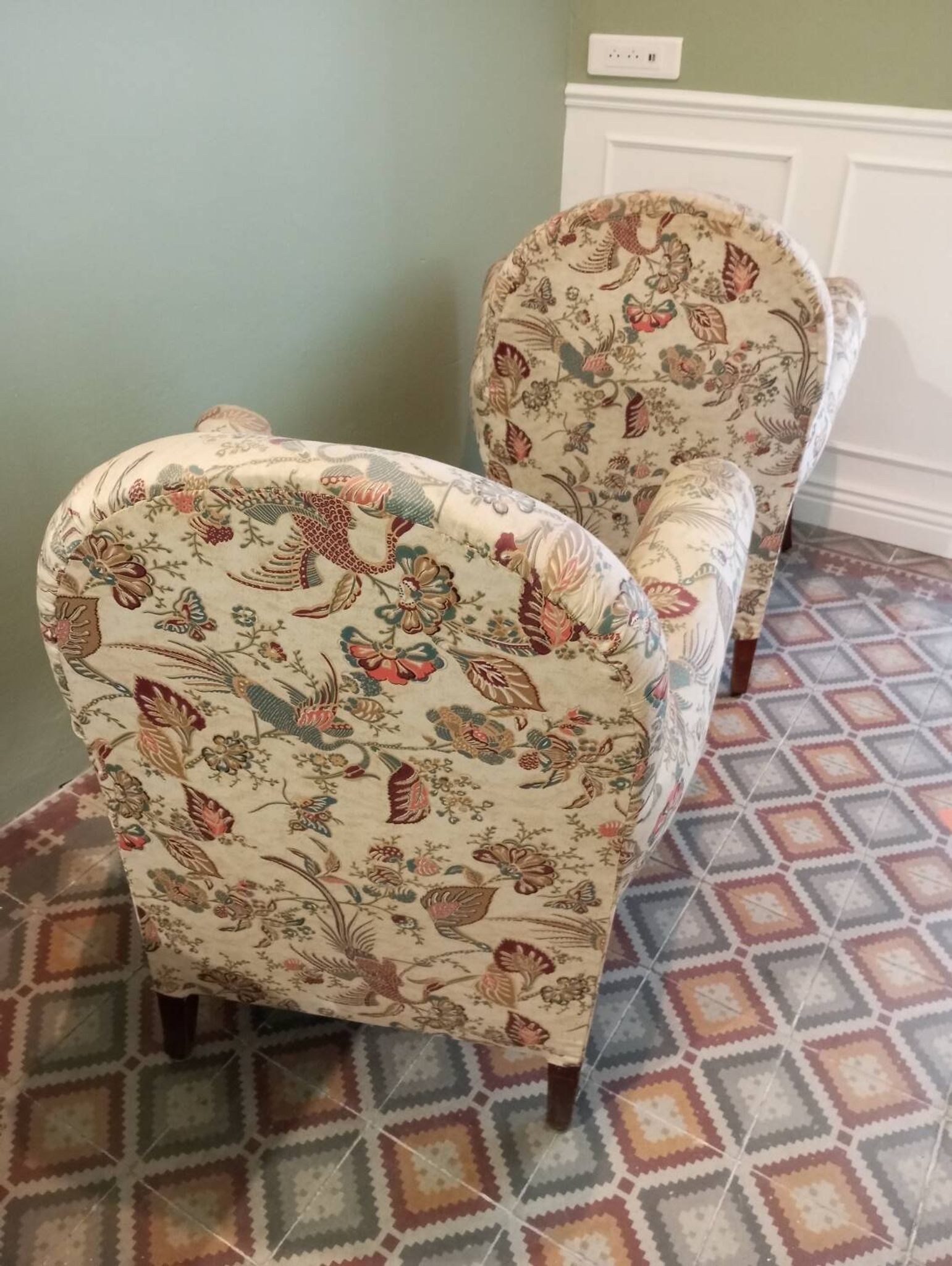 Pair of art deco armchairs