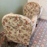 Paire de fauteuils art déco