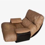Fauteuil en cuir Marsala