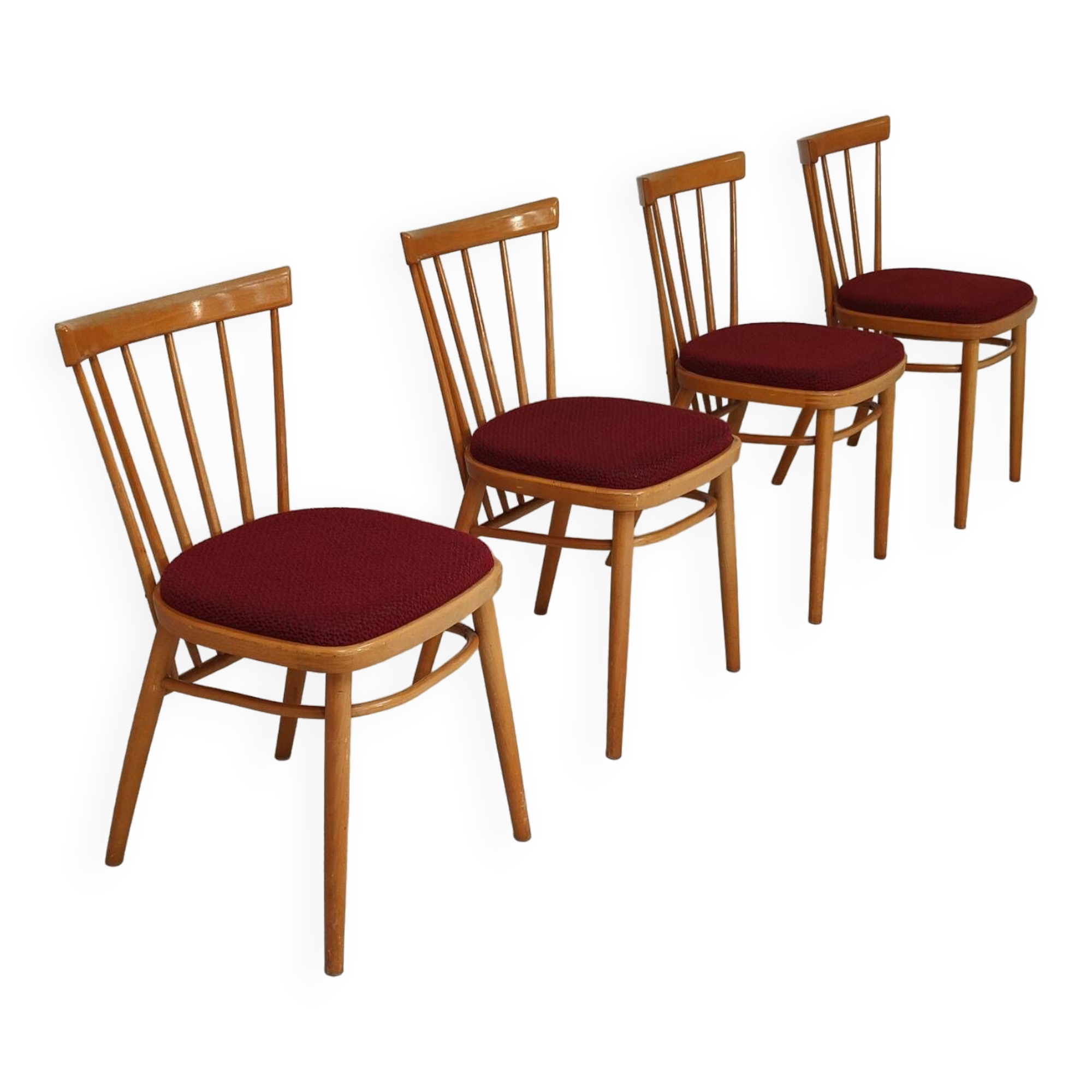 Set of 4 dining room chairs by Antonin Suman for Tatra Nabytok