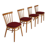 Set of 4 dining room chairs by Antonin Suman for Tatra Nabytok