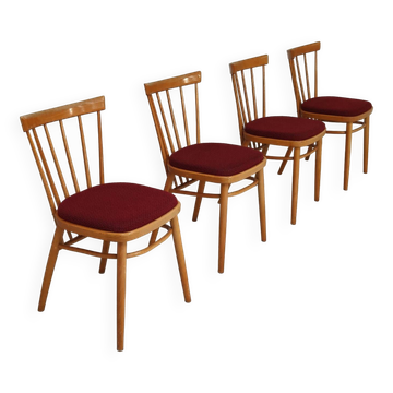 Set of 4 dining room chairs by Antonin Suman for Tatra Nabytok