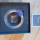 Daum France decorative bowl – Crystal paste – Blue flower – Brand