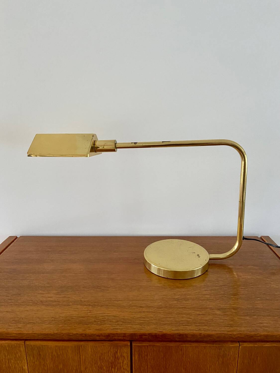 Brass desk lamp